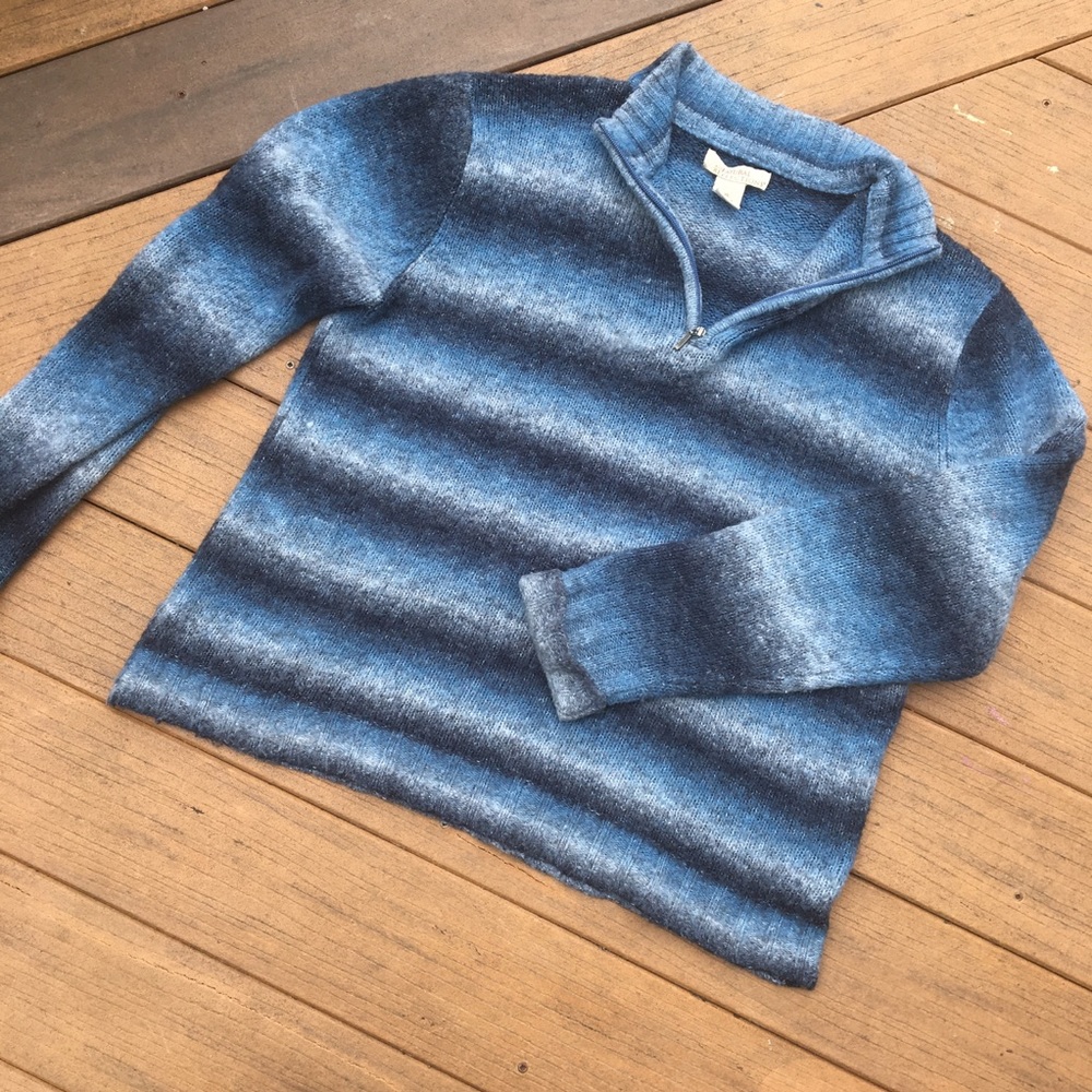 Natural Reflections•boho blue striped sweater